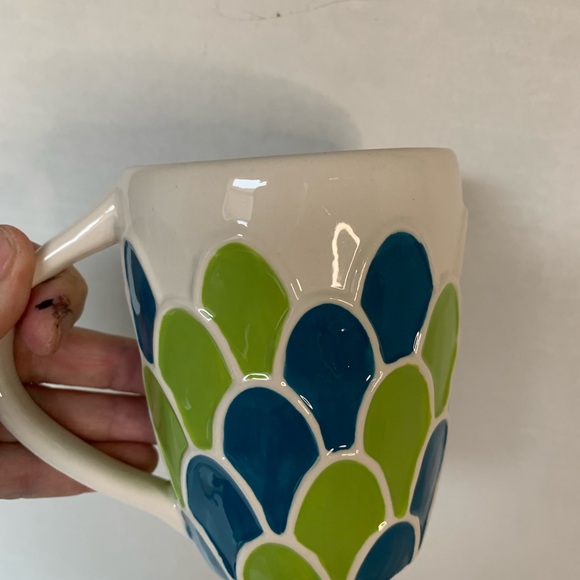 STARBUCKS | Embossed Siren Green and Blue Mug / Cup - Picture 6 of 8